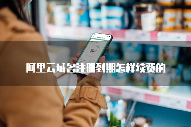 阿里云域名注册到期怎样续费的