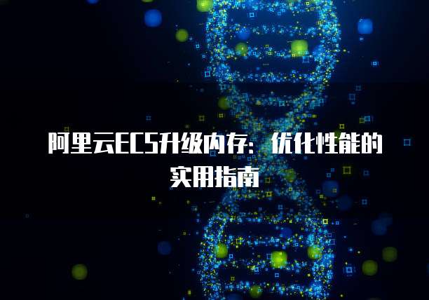 阿里云ECS升级内存：优化性能的实用指南