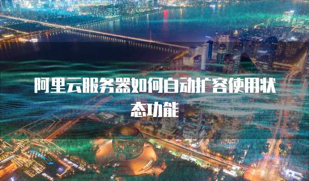 阿里云服务器如何自动扩容使用状态功能