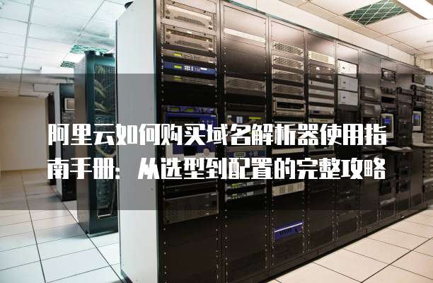 阿里云如何购买域名解析器使用指南手册:从选型到配置的完整攻略