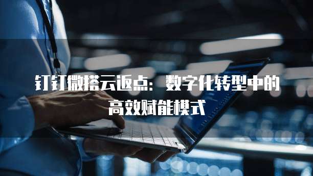 钉钉微搭云返点：数字化转型中的高效赋能模式