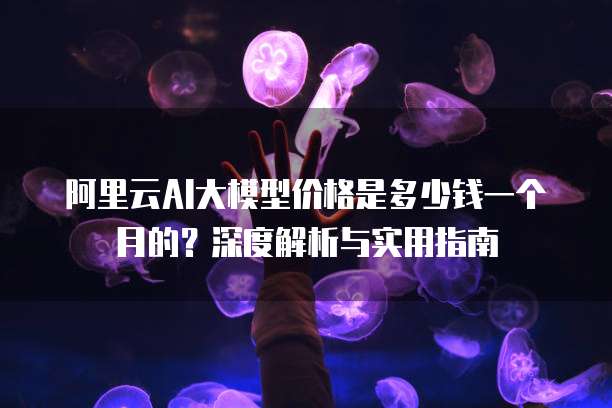 阿里云AI大模型价格是多少钱一个月的?深度解析与实用指南