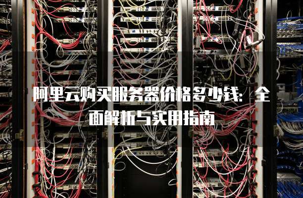 阿里云购买服务器价格多少钱:全面解析与实用指南