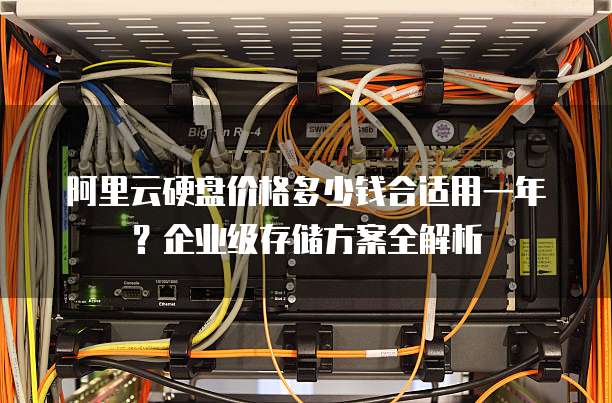 阿里云硬盘价格多少钱合适用一年?企业级存储方案全解析