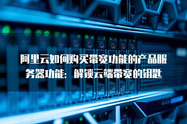 阿里云如何购买带宽功能的产品服务器功能:解锁云端带宽的钥匙