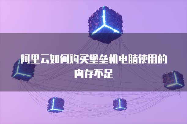 阿里云如何购买堡垒机电脑使用的内存不足