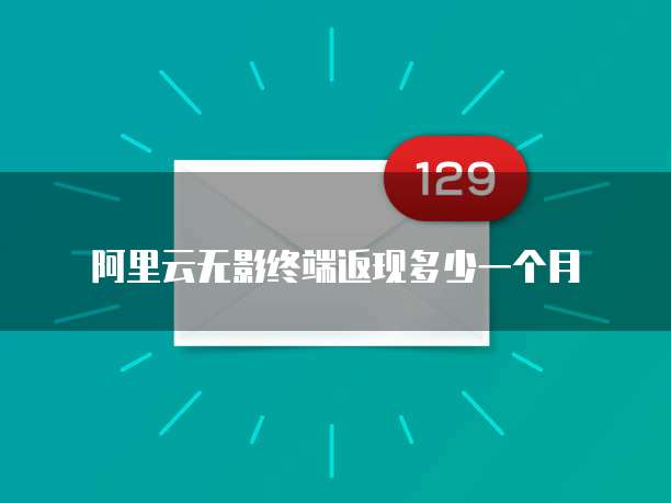 阿里云无影终端返现多少一个月