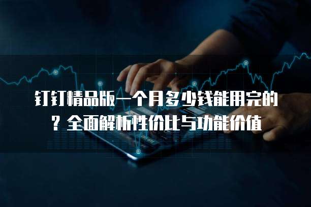 钉钉精品版一个月多少钱能用完的?全面解析性价比与功能价值