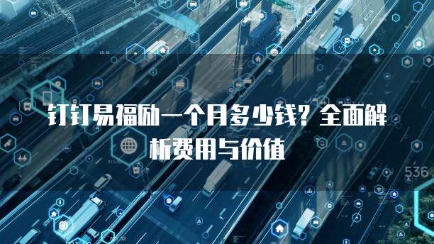 钉钉易福励一个月多少钱?全面解析费用与价值