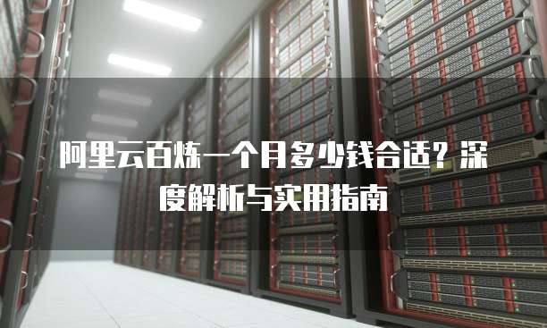 阿里云百炼一个月多少钱合适?深度解析与实用指南