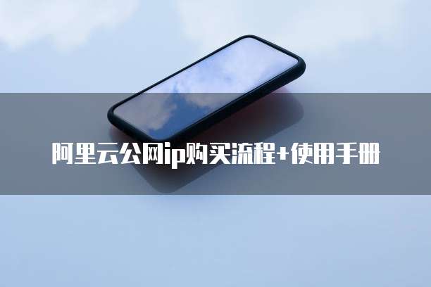 阿里云公网ip购买流程+使用手册