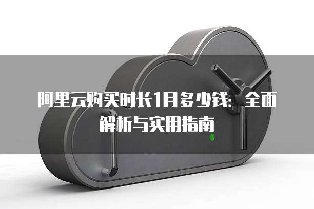 阿里云购买时长1月多少钱:全面解析与实用指南