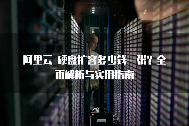 阿里云 硬盘扩容多少钱一张?全面解析与实用指南
