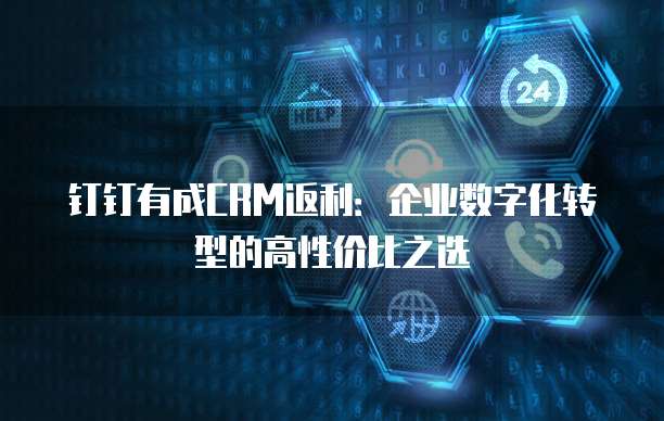 钉钉有成CRM返利:企业数字化转型的高性价比之选