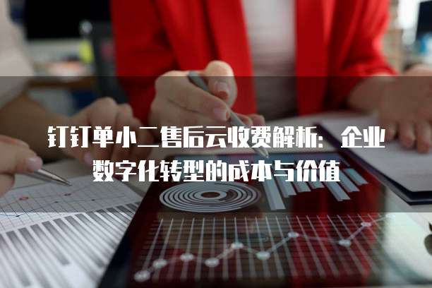 钉钉单小二售后云收费解析:企业数字化转型的成本与价值