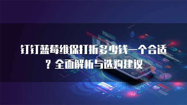 钉钉蓝莓维保打折多少钱一个合适?全面解析与选购建议