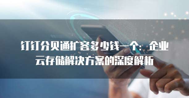 钉钉分贝通扩容多少钱一个:企业云存储解决方案的深度解析