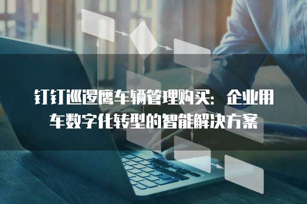 钉钉巡逻鹰车辆管理购买:企业用车数字化转型的智能解决方案