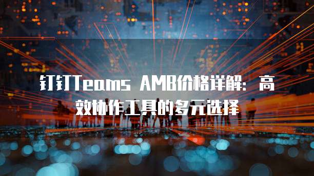 钉钉Teams AMB价格详解：高效协作工具的多元选择