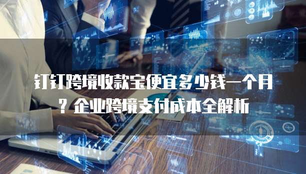 钉钉跨境收款宝便宜多少钱一个月?企业跨境支付成本全解析