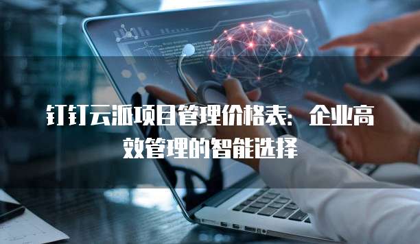 钉钉云派项目管理价格表：企业高效管理的智能选择
