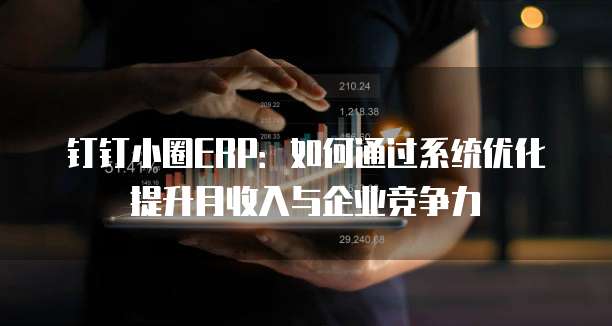 钉钉小圈ERP:如何通过系统优化提升月收入与企业竞争力
