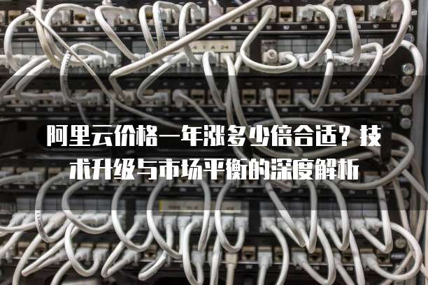 阿里云价格一年涨多少倍合适？技术升级与市场平衡的深度解析