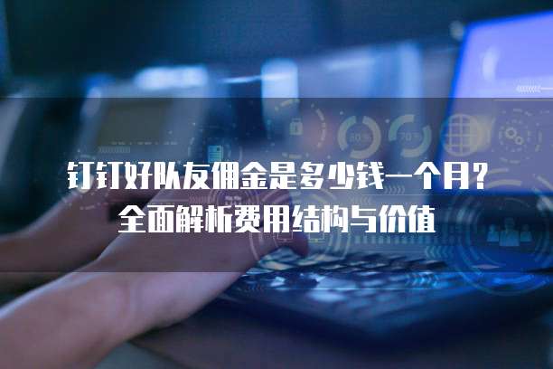 钉钉好队友佣金是多少钱一个月?全面解析费用结构与价值