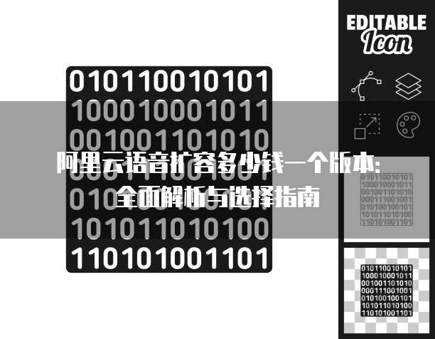 阿里云语音扩容多少钱一个版本:全面解析与选择指南