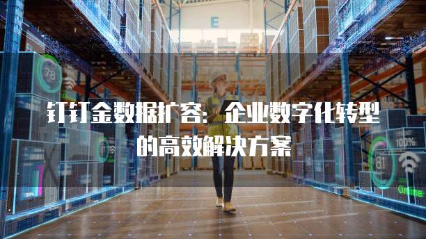 钉钉金数据扩容:企业数字化转型的高效解决方案