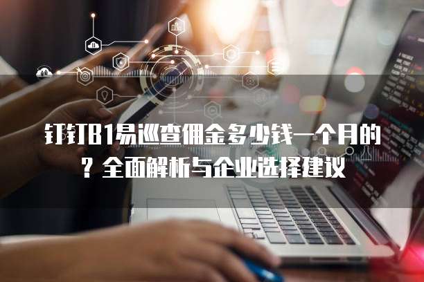 钉钉B1易巡查佣金多少钱一个月的?全面解析与企业选择建议
