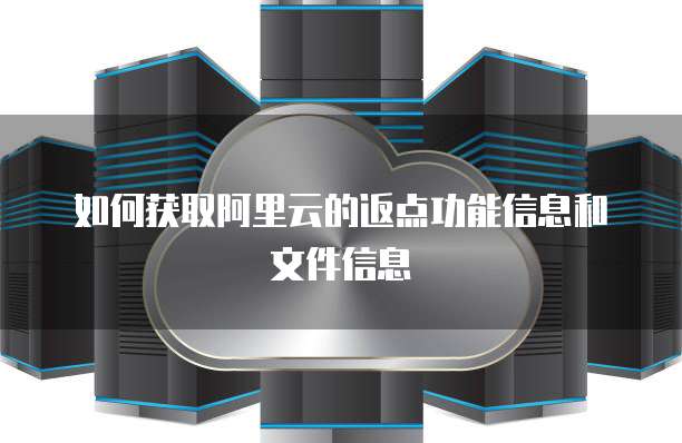 如何获取阿里云的返点功能信息和文件信息