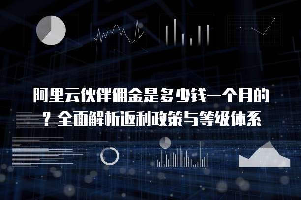 阿里云伙伴佣金是多少钱一个月的?全面解析返利政策与等级体系