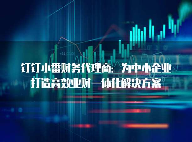 钉钉小番财务代理商:为中小企业打造高效业财一体化解决方案