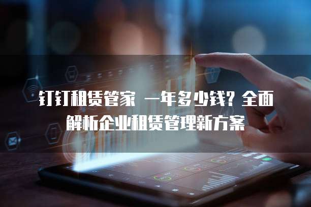 钉钉租赁管家 一年多少钱？全面解析企业租赁管理新方案
