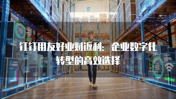 钉钉用友好业财返利:企业数字化转型的高效选择