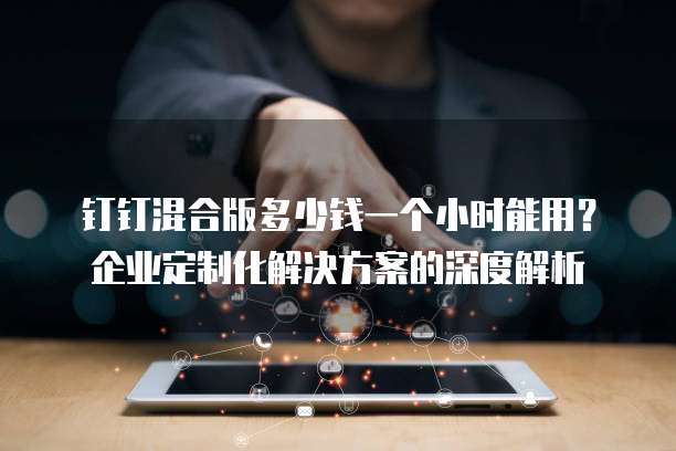 钉钉混合版多少钱一个小时能用?企业定制化解决方案的深度解析