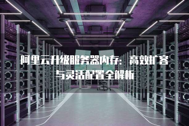 阿里云升级服务器内存:高效扩容与灵活配置全解析