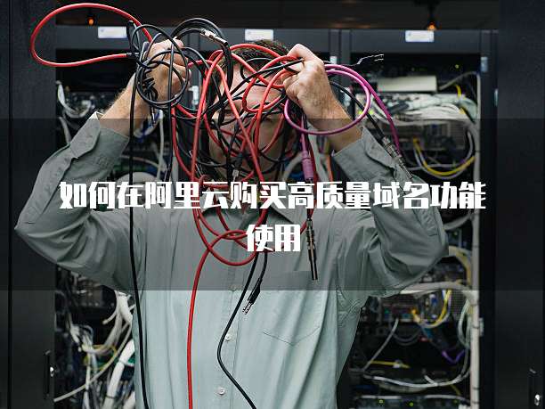 如何在阿里云购买高质量域名功能使用