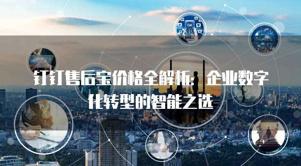 钉钉售后宝价格全解析:企业数字化转型的智能之选