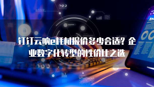 钉钉云呐e耗材报价多少合适？企业数字化转型的性价比之选
