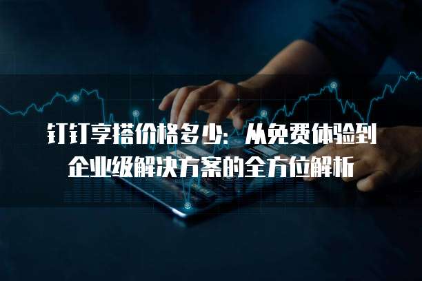 钉钉享搭价格多少:从免费体验到企业级解决方案的全方位解析