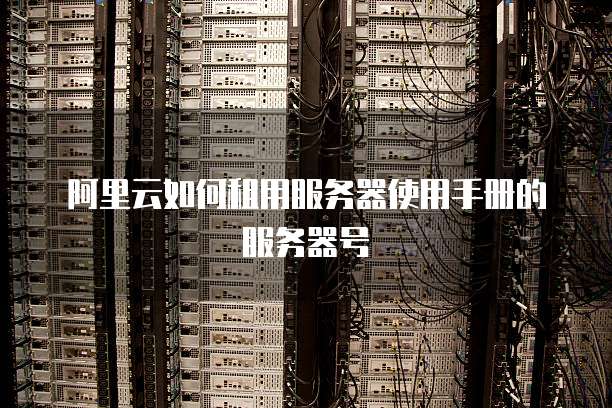 阿里云如何租用服务器使用手册的服务器号