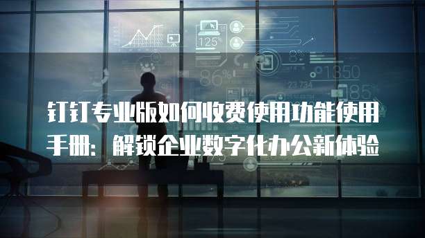 钉钉专业版如何收费使用功能使用手册:解锁企业数字化办公新体验