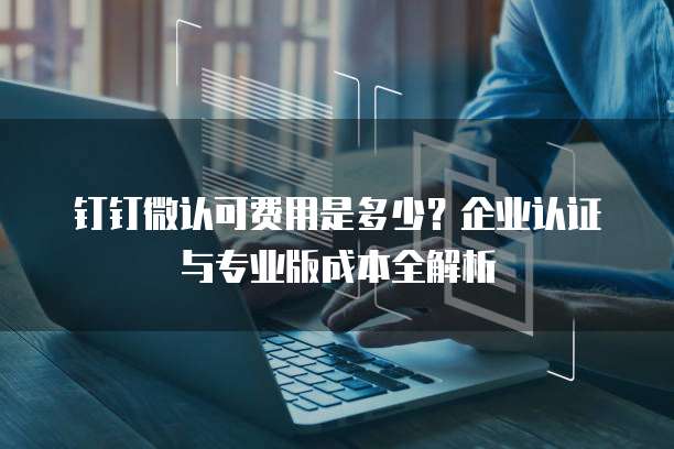 钉钉微认可费用是多少?企业认证与专业版成本全解析