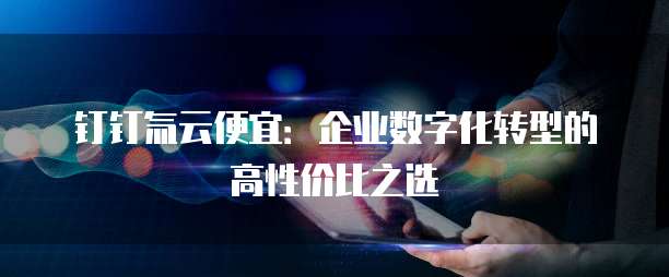 钉钉氚云便宜：企业数字化转型的高性价比之选