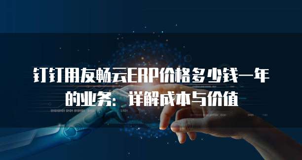 钉钉用友畅云ERP价格多少钱一年的业务:详解成本与价值