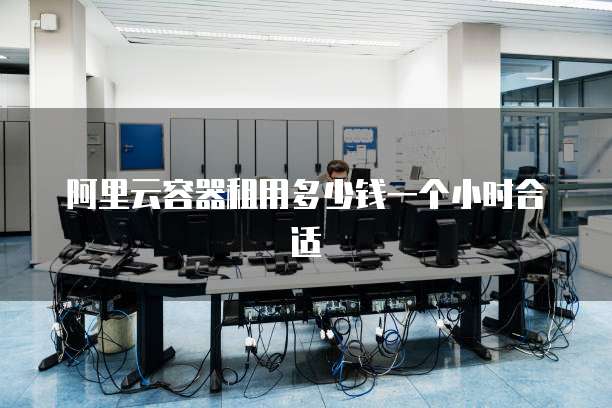 阿里云容器租用多少钱一个小时合适