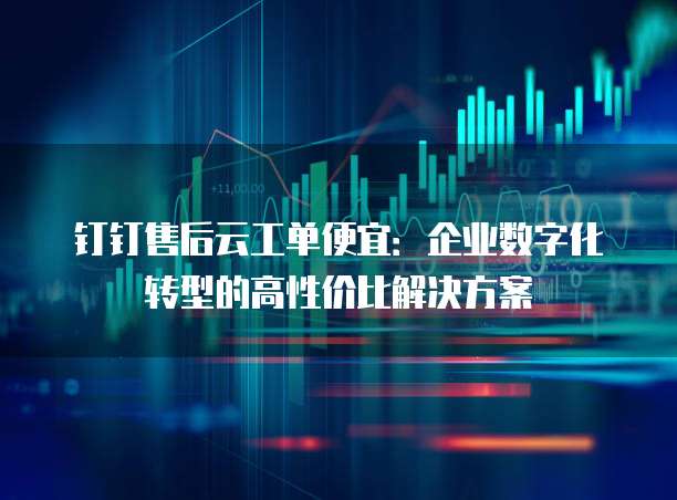 钉钉售后云工单便宜:企业数字化转型的高性价比解决方案