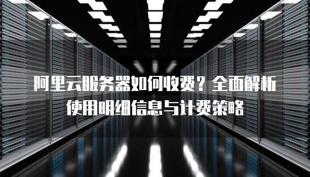 阿里云服务器如何收费?全面解析使用明细信息与计费策略